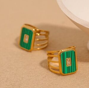 Green Malachite Ring